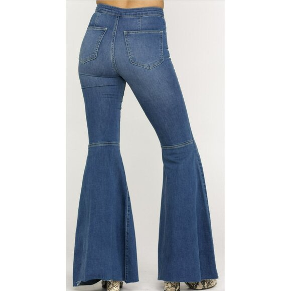 Free People Float On Flare Denim Jeans Size 25 NEW - Picture 2 of 8